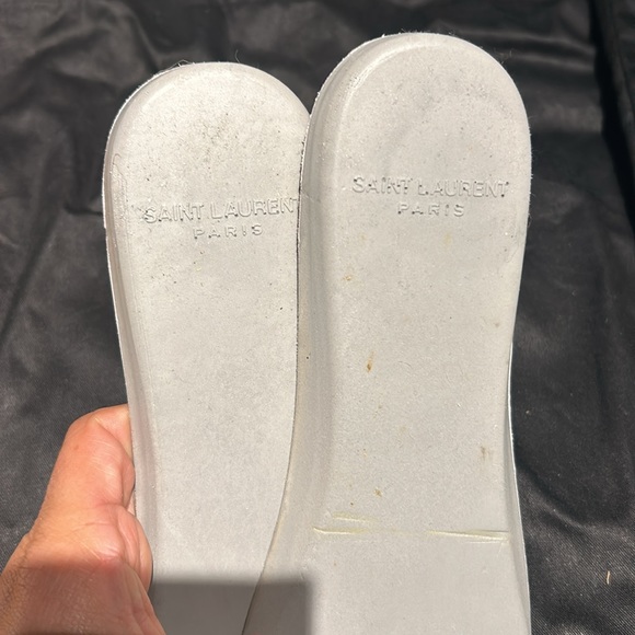 SAINT LAURENT women’s white and green python sneakers. In VGUC 37.5 EURO. - Picture 6 of 14